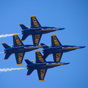 Take a Virtual Ride with the Blue Angels and Learn the the Double Farvel Maneuver